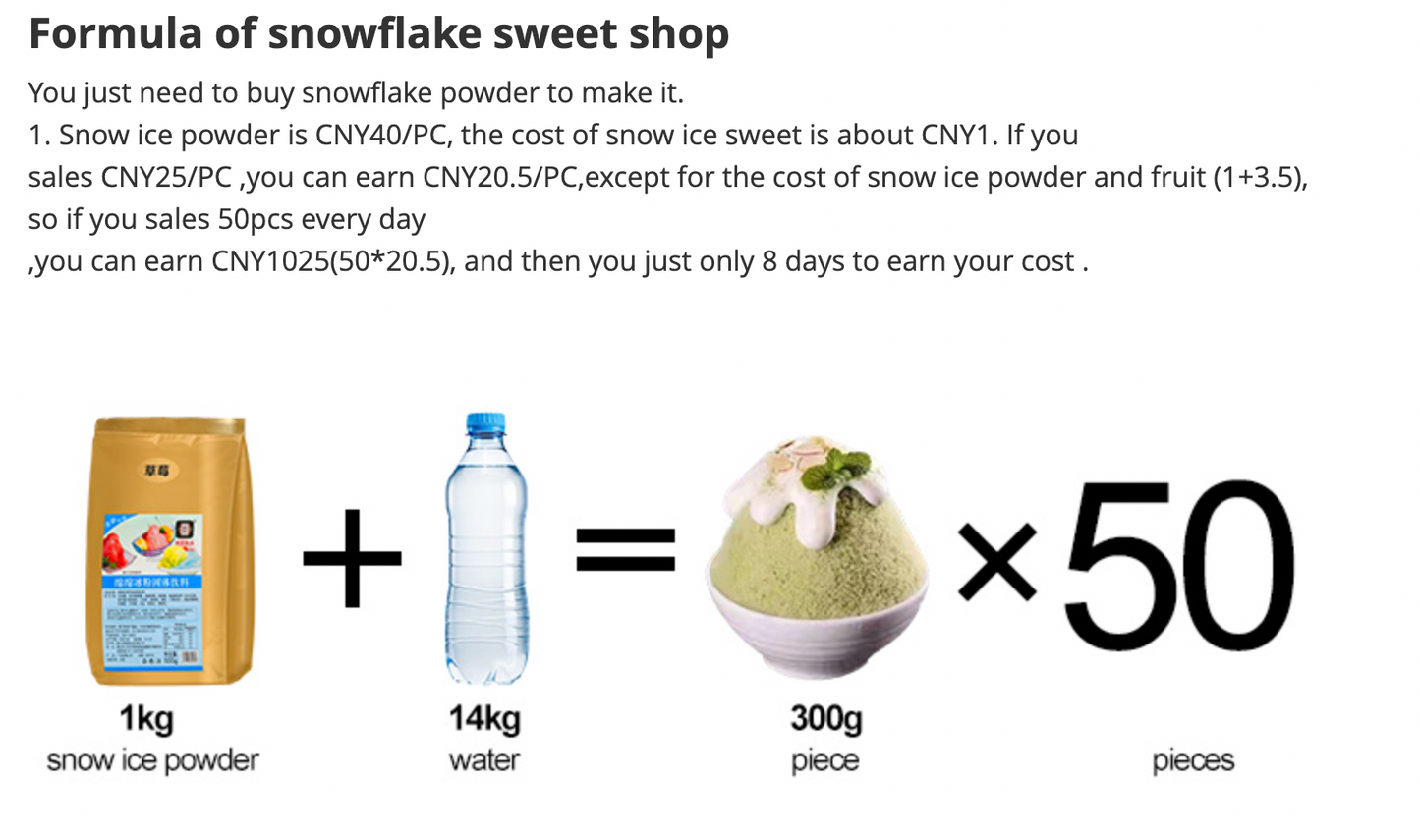 200kg/24H Snowflake Ice Maker